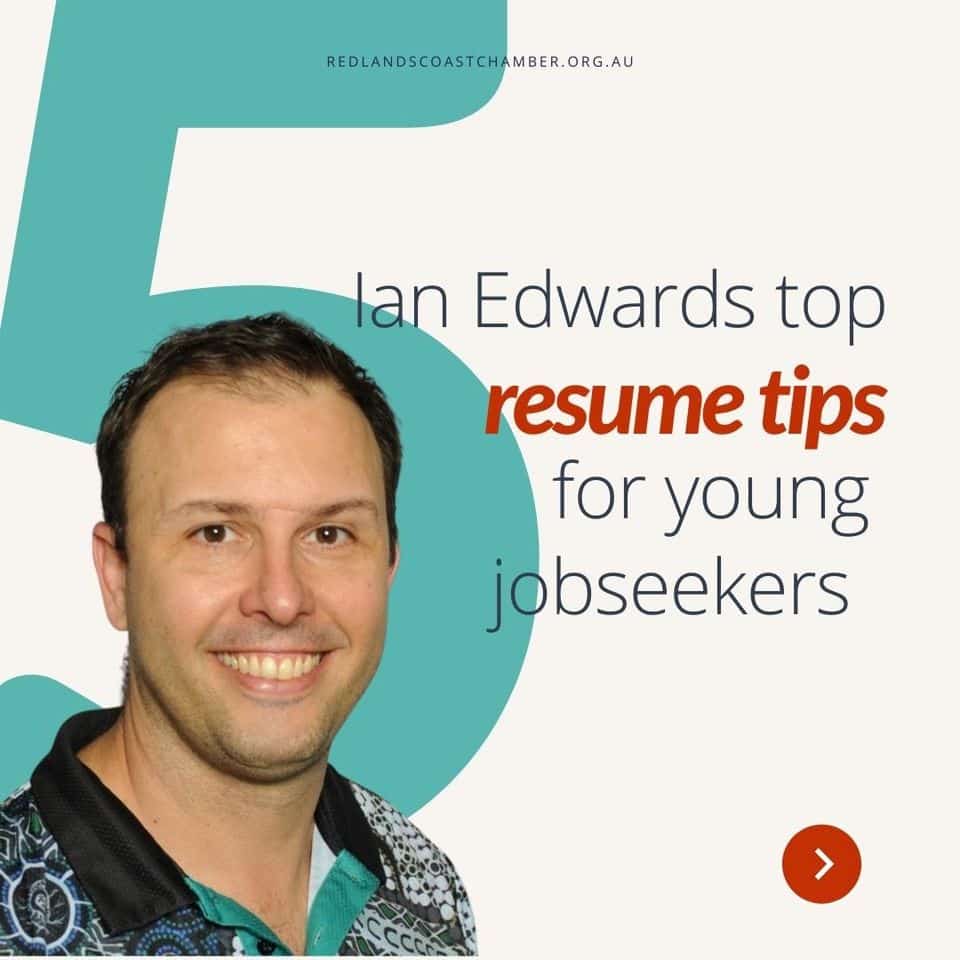 Ian Edwards top Resume Tips for young Job Seekers